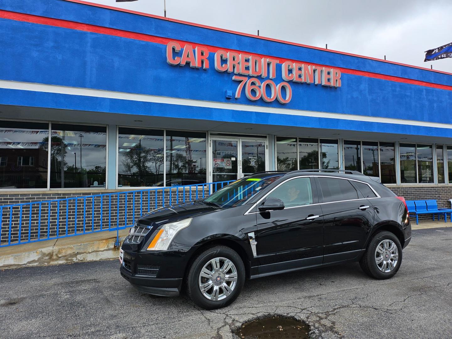 2010 BLACK Cadillac SRX Base (3GYFNGEY6AS) with an 3.0L V6 DOHC 24V engine, 6-Speed Automatic transmission, located at 7600 S Western Ave., Chicago, IL, 60620, (773) 918-3980, 0.000000, 0.000000 - Photo#1